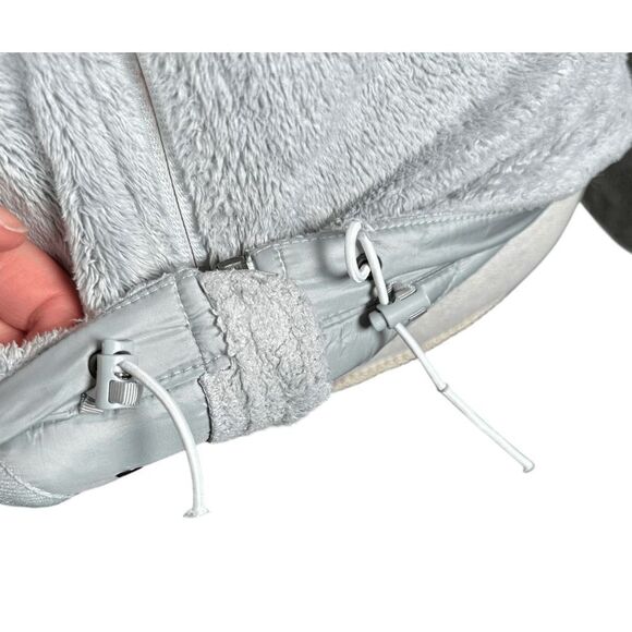The North Face Osito Fleece Full Zip Jacket Light gray Plush Womens size S - Picture 9 of 10